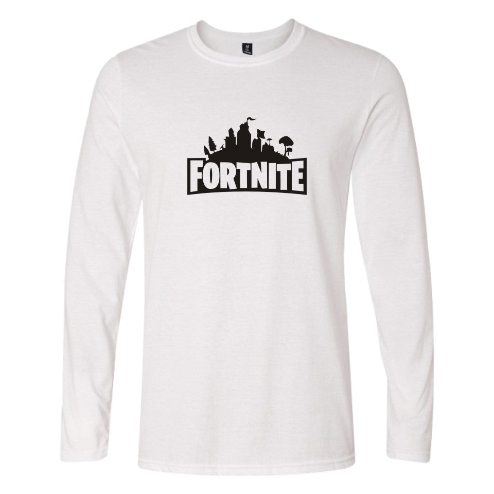 white fortnite t shirt